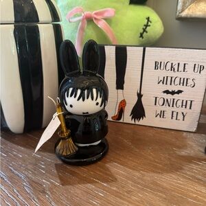 BLUE SKY CLAYWORKKS HALLOWEEN MIFFY the  “BLACK WITCH” CERAMIC